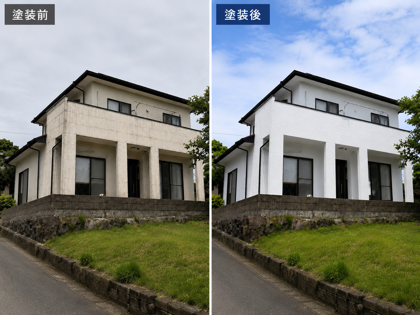 外壁塗装の施工事例